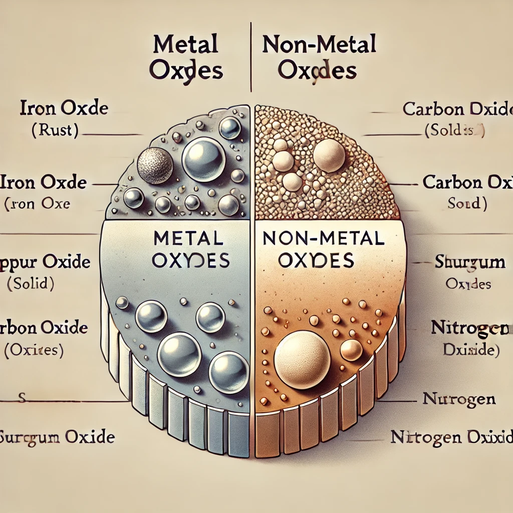 Behavior of metal and nonmetal oxides